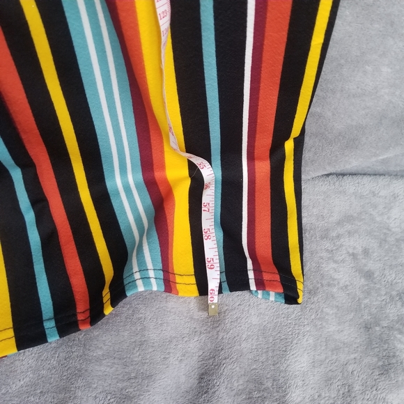 Eye Candy Juniors Med/Womens SM Ruffle Front Crepe Jumpsuit Multicolored - Picture 14 of 14